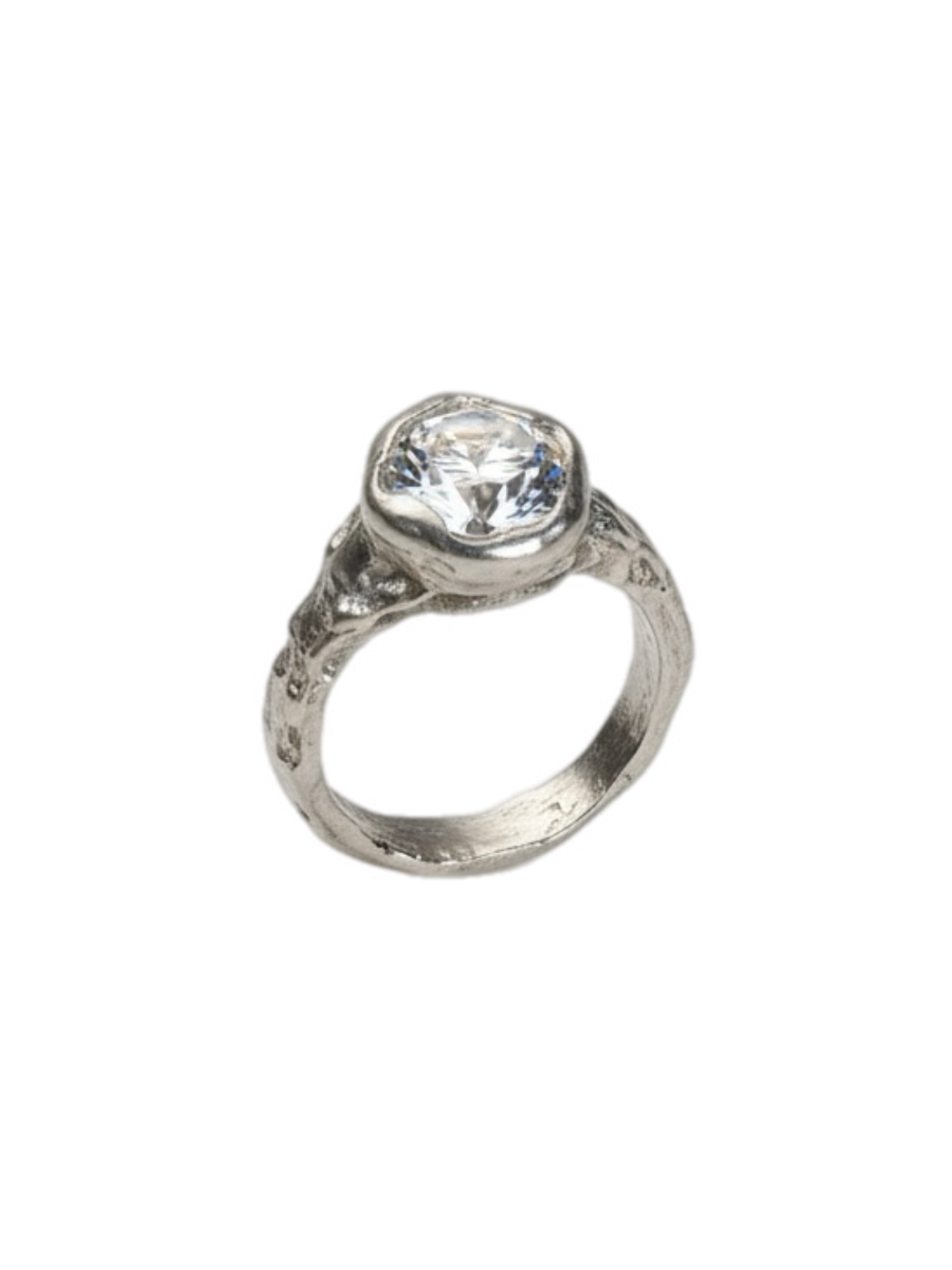 Moissanita Ring — 925 silver ring with moissanite, Camila D. Daneri