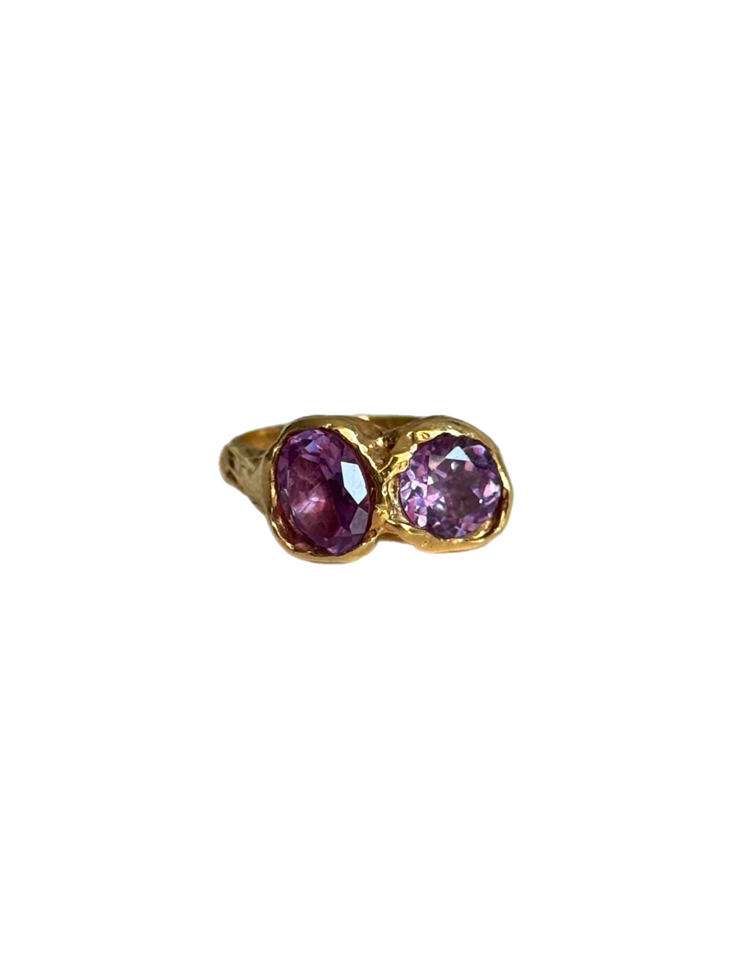 Golden Eclipse Ring — 925 silver ring with 18k gold vermeil, Camila D. Daneri