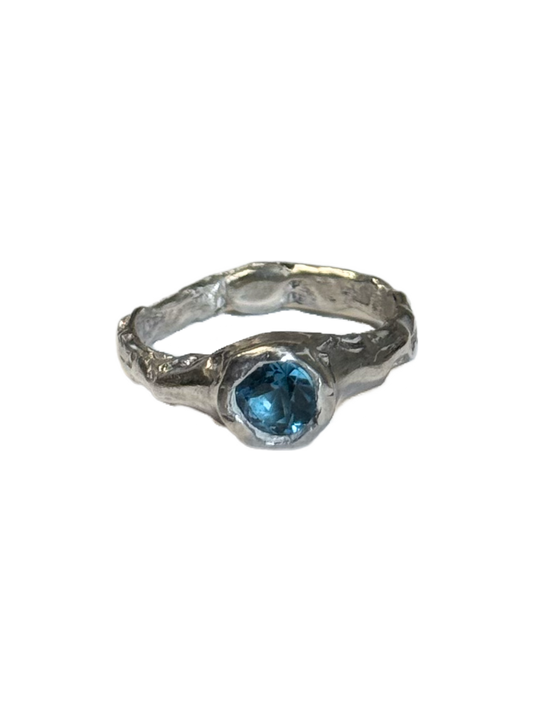 Topacio Ring — 925 silver ring with topaz, Camila D. Daneri