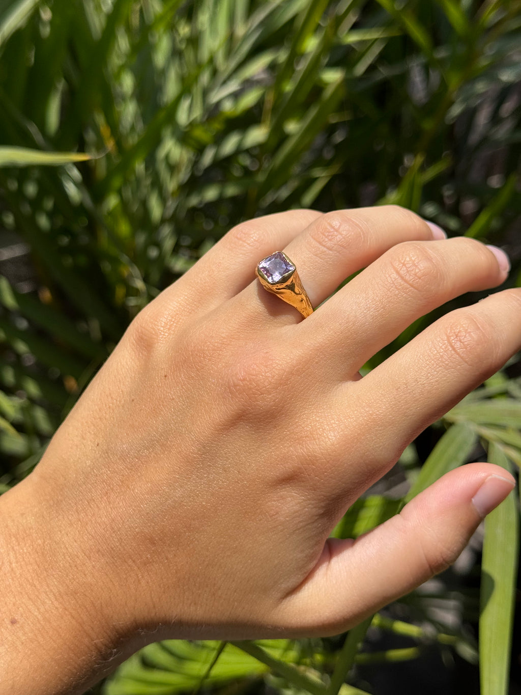 Amatista Ring — 925 silver ring with amethyst, Camila D. Daneri
