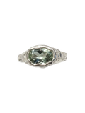 Prasiolita Ring — 925 silver ring with prasiolite, Camila D. Daneri