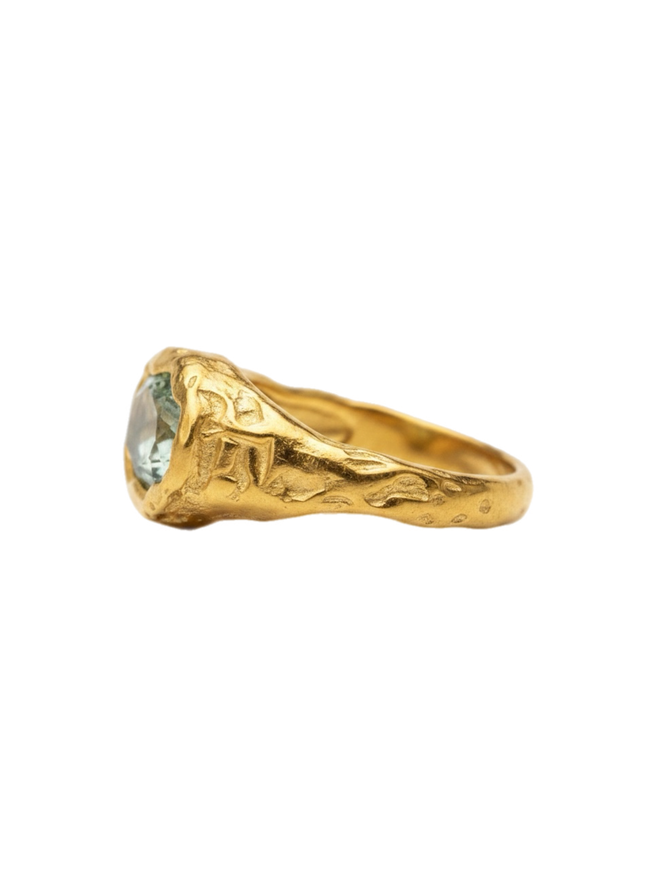 Prasiolita Ring — 925 silver ring with prasiolite, Camila D. Daneri