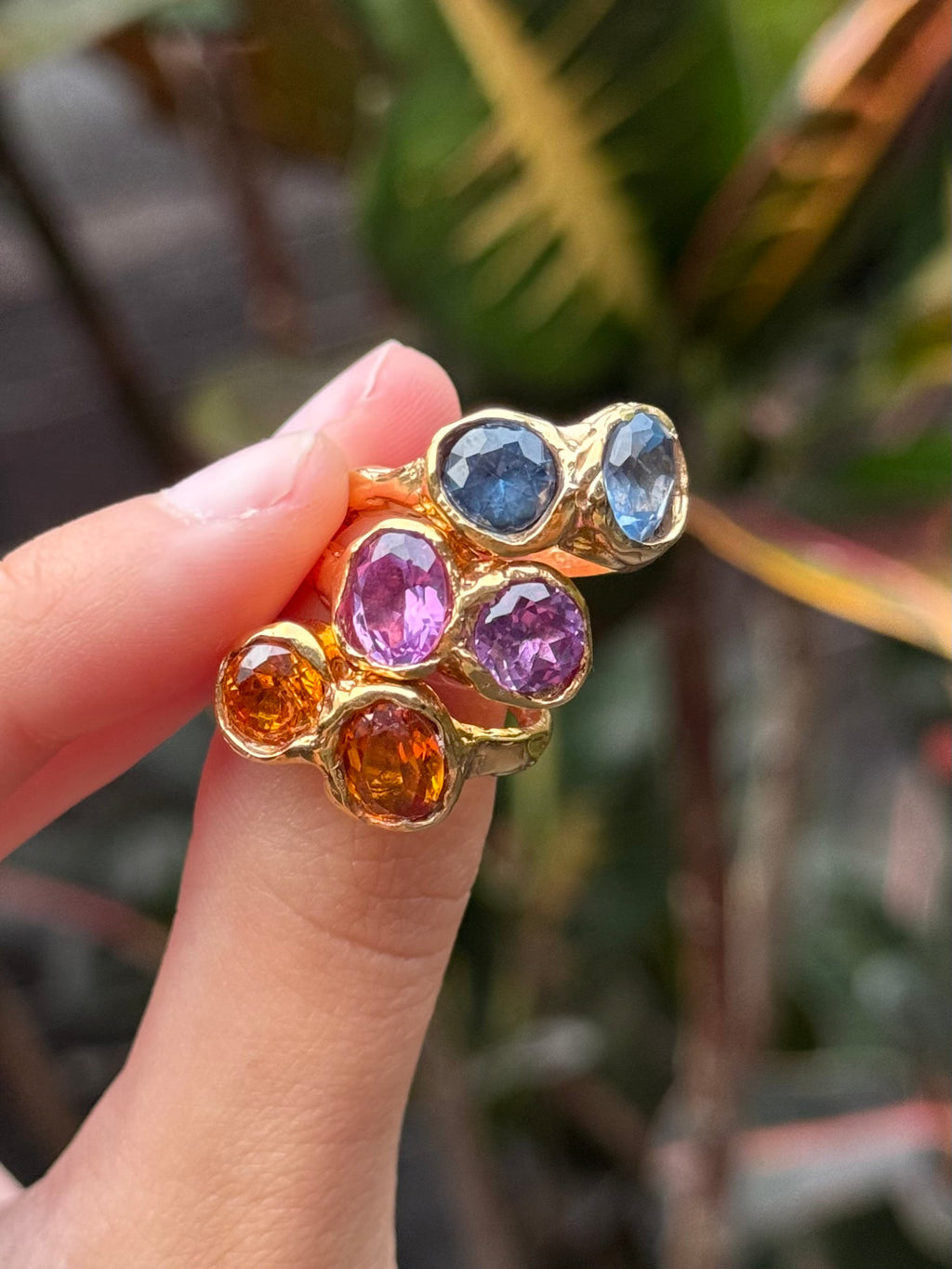 Golden Eclipse Ring — 925 silver ring with 18k gold vermeil, Camila D. Daneri