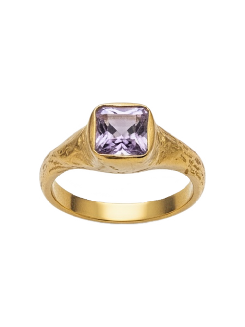 Amatista Ring — 925 silver ring with amethyst, Camila D. Daneri