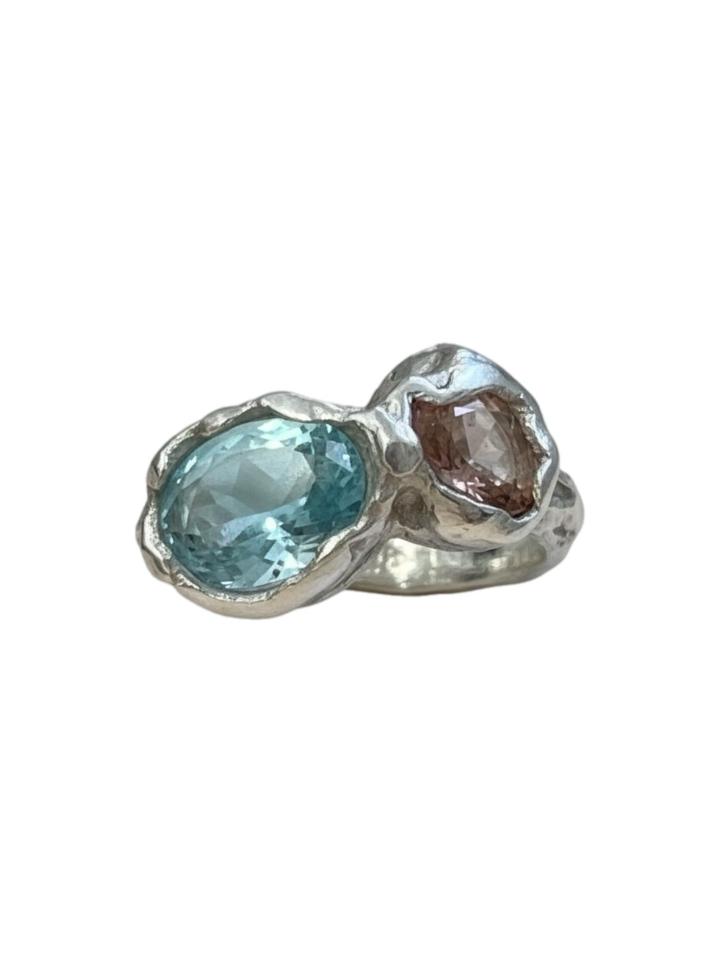Aquamarina Ring — 925 silver ring with aquamarine, Camila D. Daneri