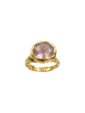 Quarzo Rosa Ring — 925 silver ring with rose quartz, Camila D. Daneri