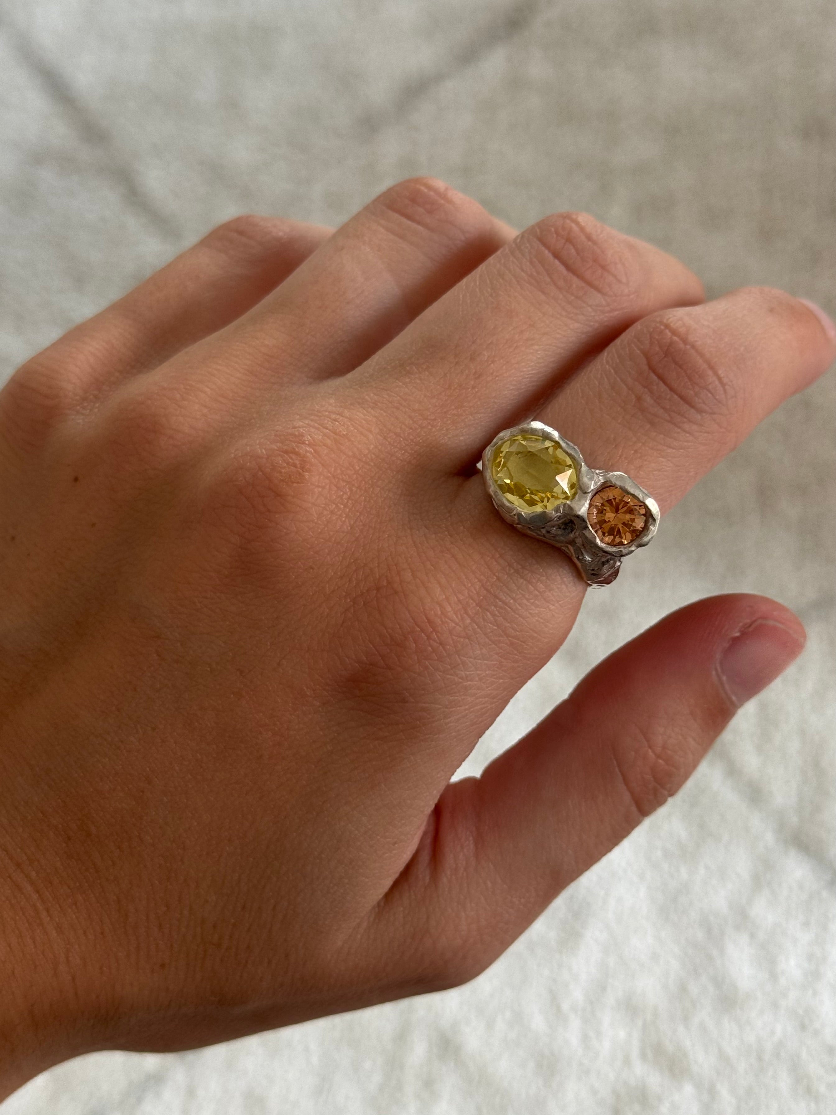 Amarillo Ring — 925 silver ring, Camila D. Daneri