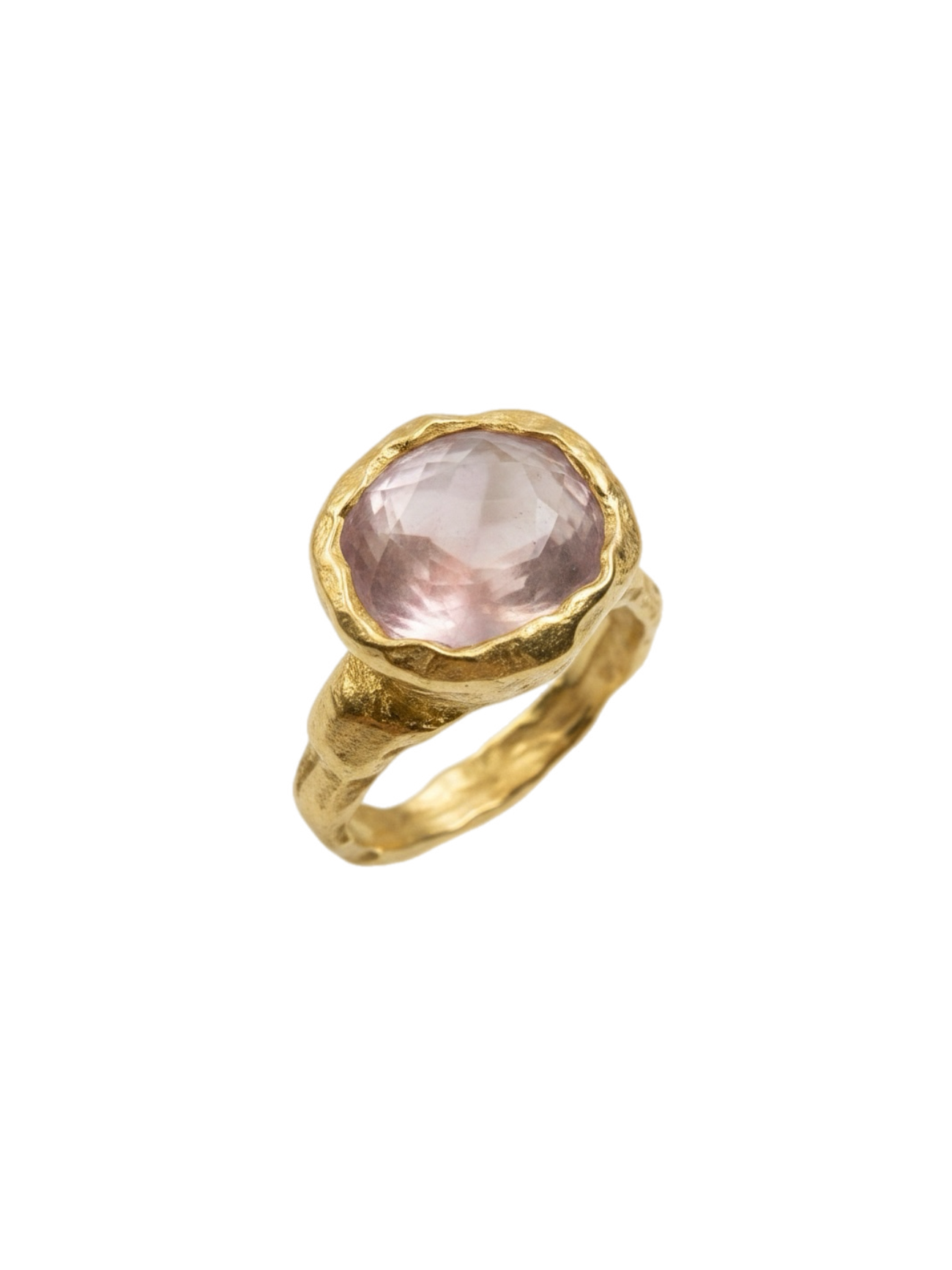 Quarzo Rosa Ring — 925 silver ring with rose quartz, Camila D. Daneri