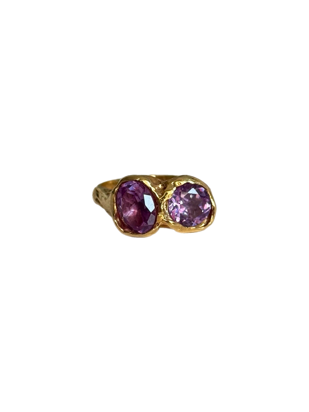 Golden Eclipse Ring — 925 silver ring with 18k gold vermeil, Camila D. Daneri