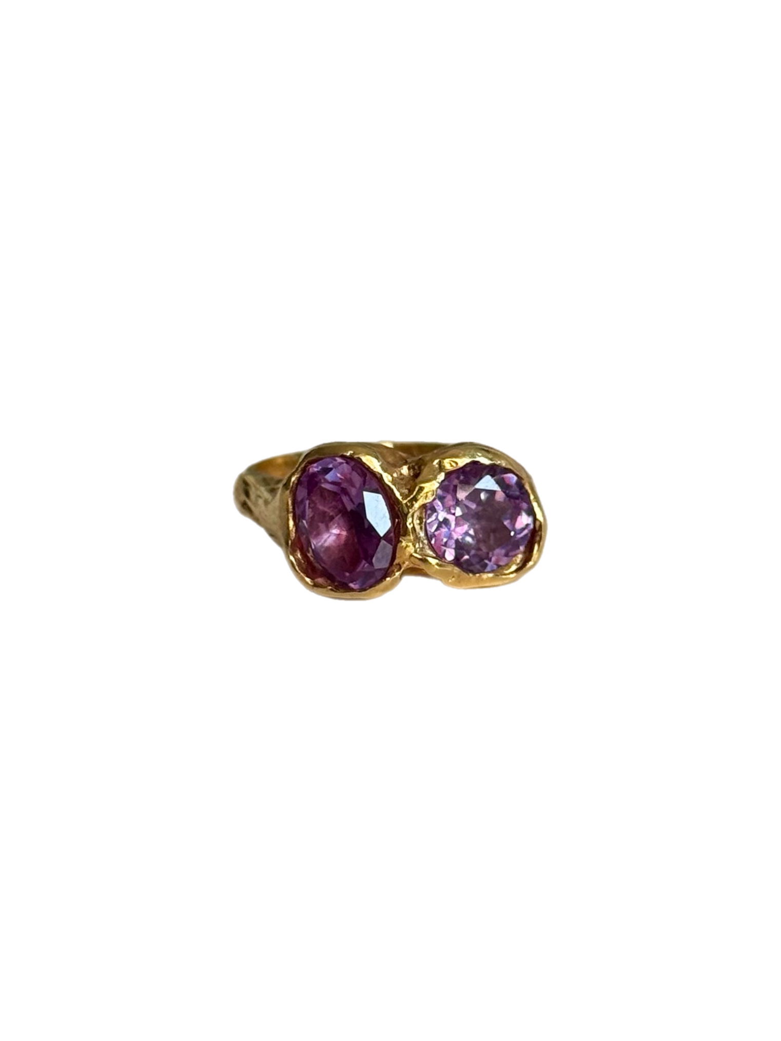 Golden Eclipse Ring — 925 silver ring with 18k gold vermeil, Camila D. Daneri