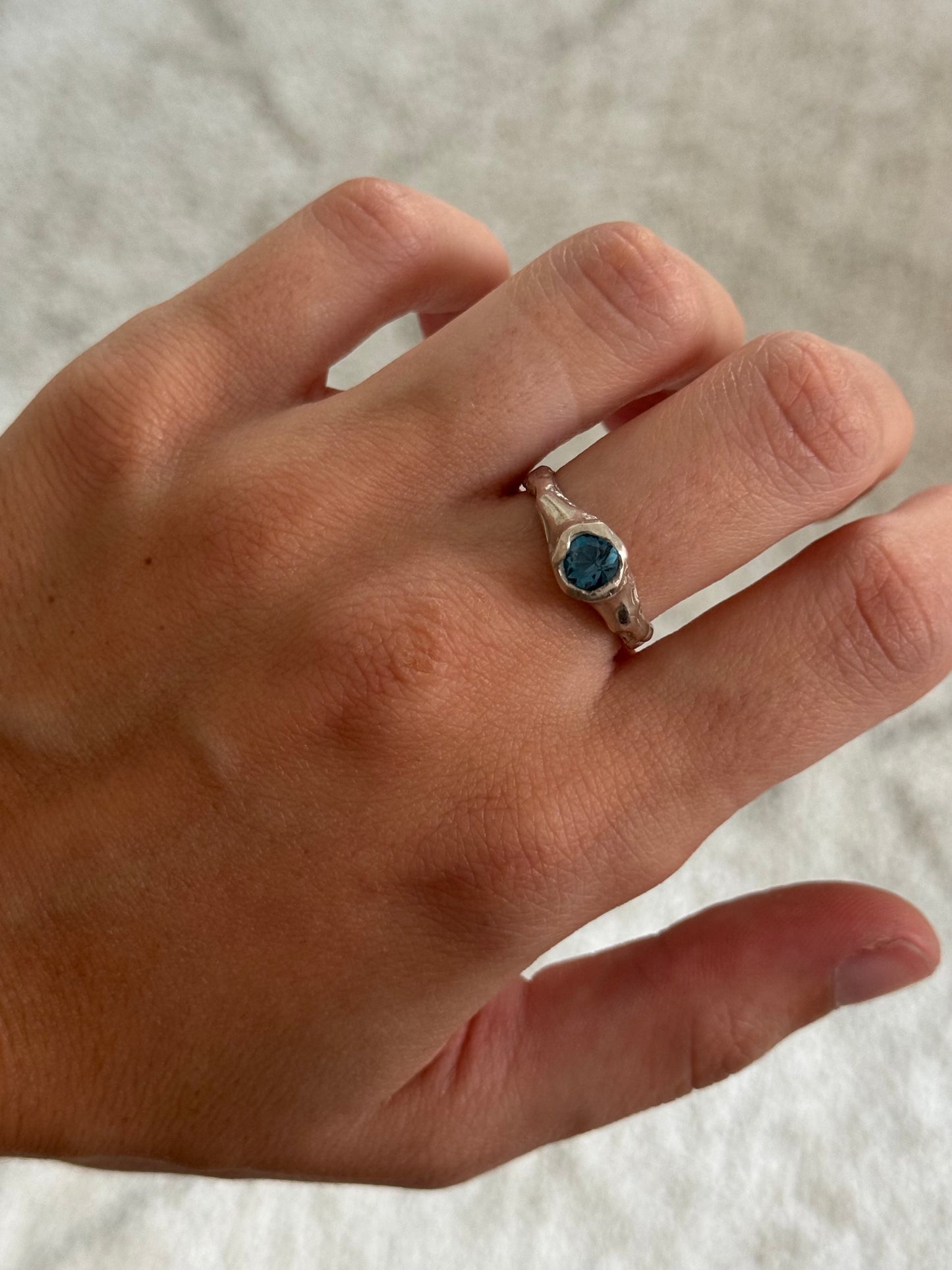 Topacio Ring — 925 silver ring with topaz, Camila D. Daneri