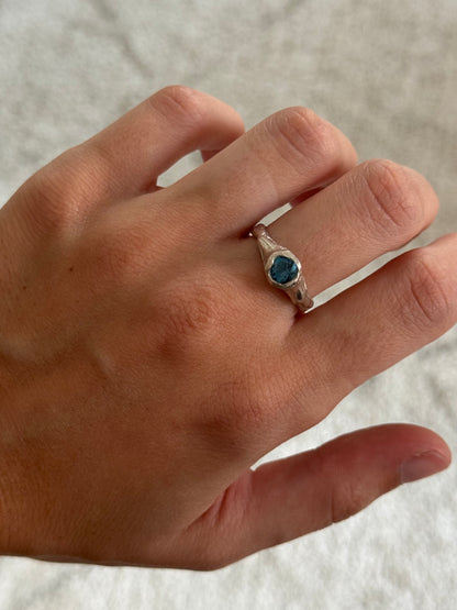 Topacio Ring — 925 silver ring with topaz, Camila D. Daneri