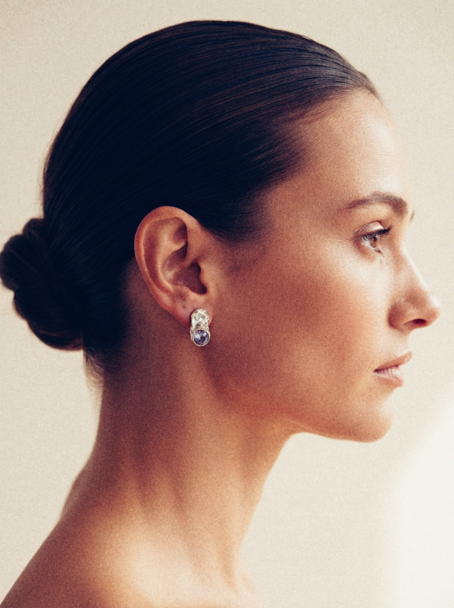 Amethyst Stud Earrings