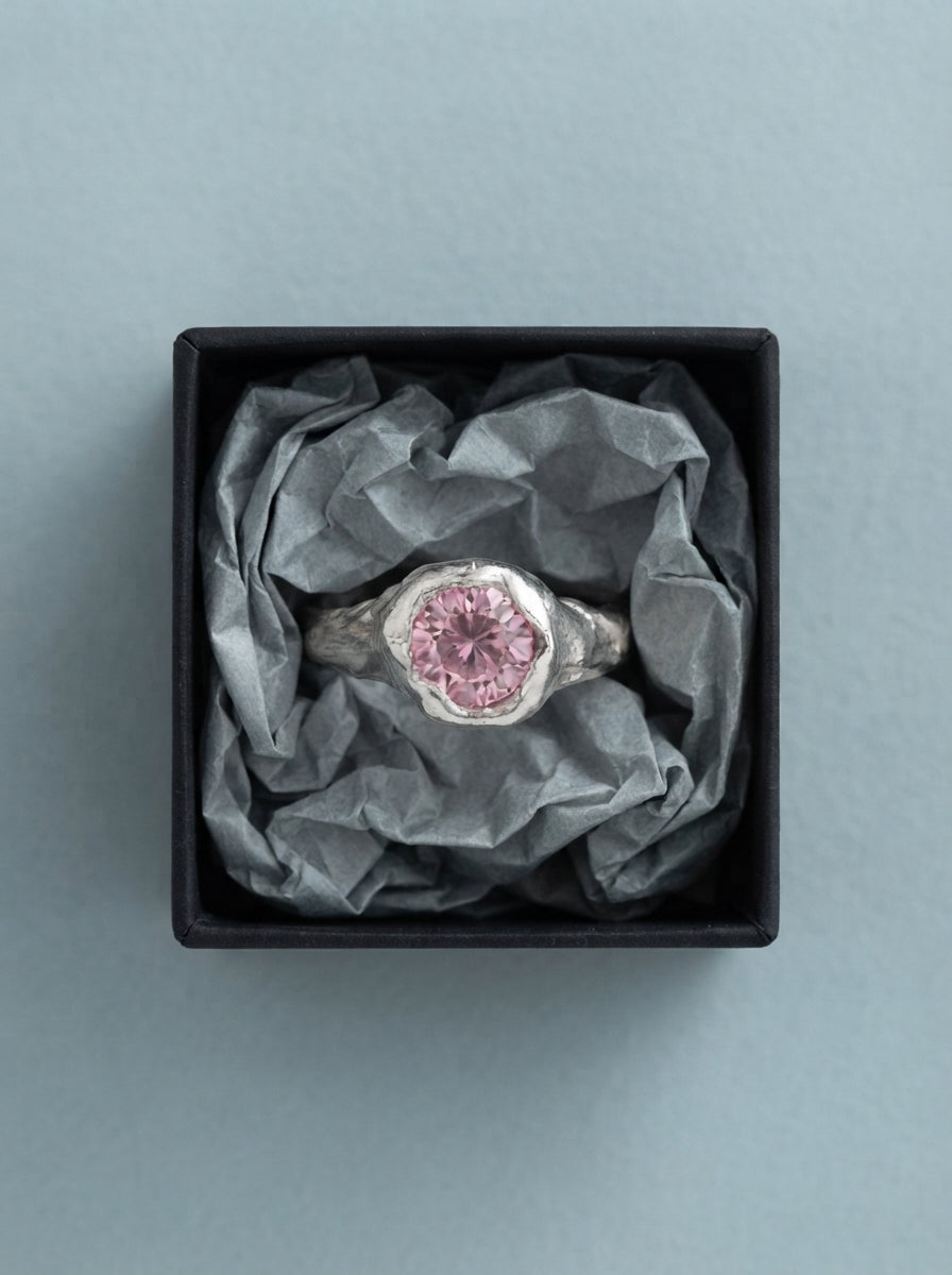 Pink Pinky Ring
