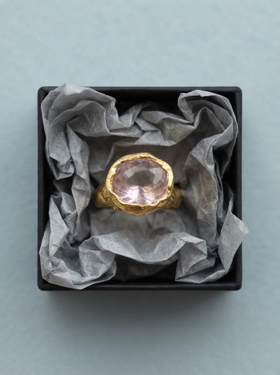 Quarzo Rosa Ring