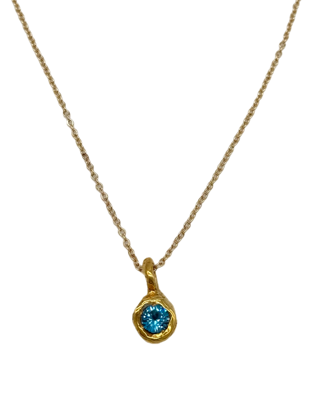 Topacio Necklace — 925 silver necklace with topaz, Camila D. Daneri