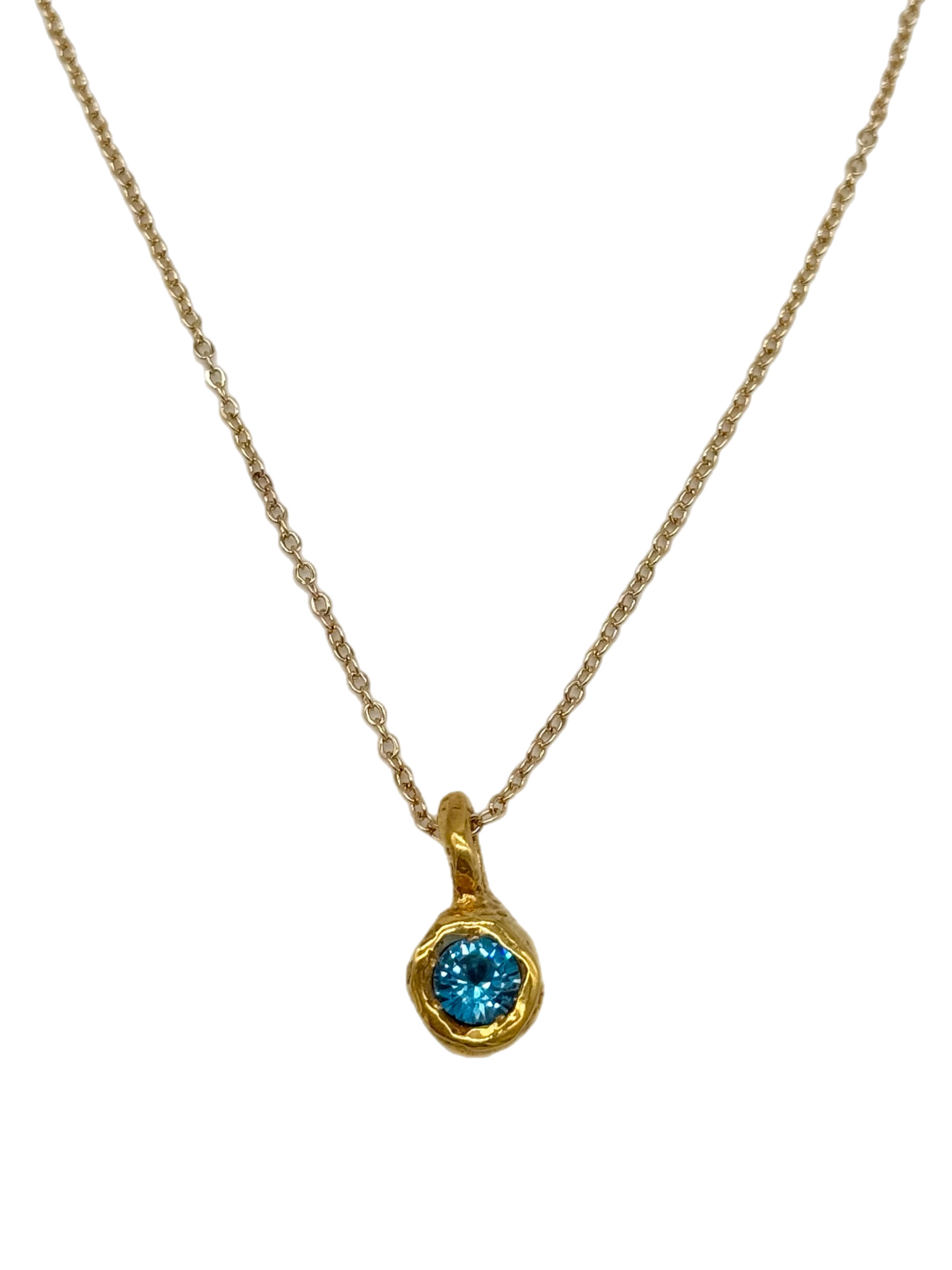 Topacio Necklace — 925 silver necklace with topaz, Camila D. Daneri