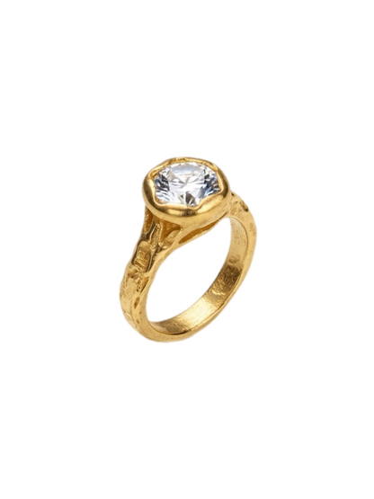 Moissanita Ring — 925 silver ring with moissanite, Camila D. Daneri