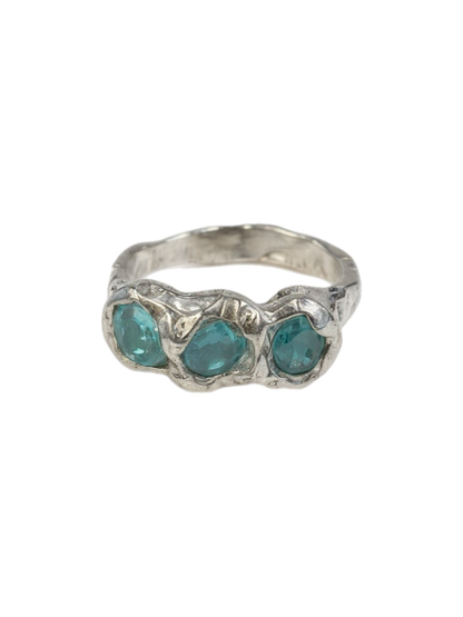 Apatita Ring — 925 silver ring with apatite, Camila D. Daneri