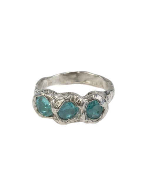 Apatita Ring — 925 silver ring with apatite, Camila D. Daneri