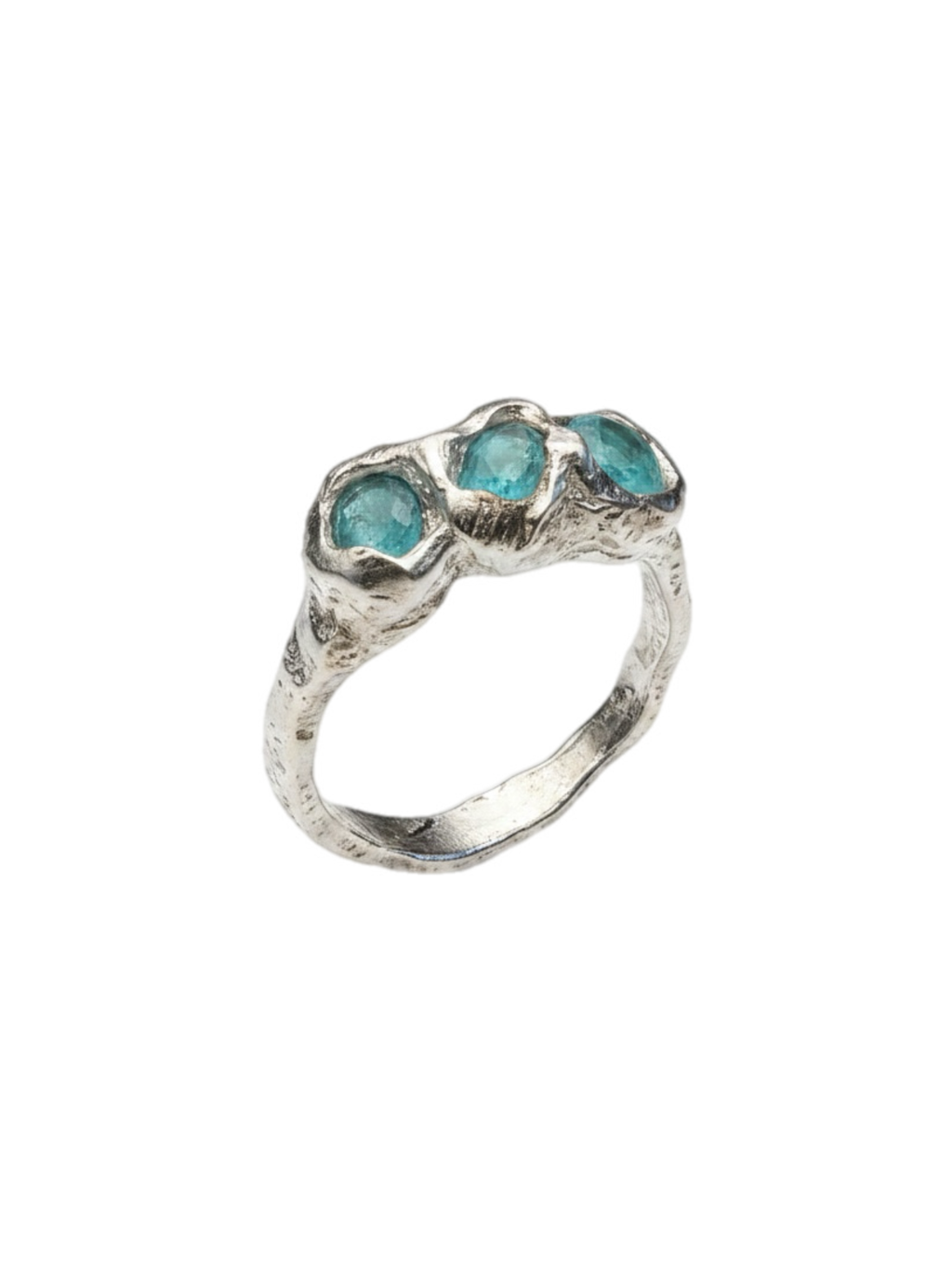 Apatita Ring — 925 silver ring with apatite, Camila D. Daneri