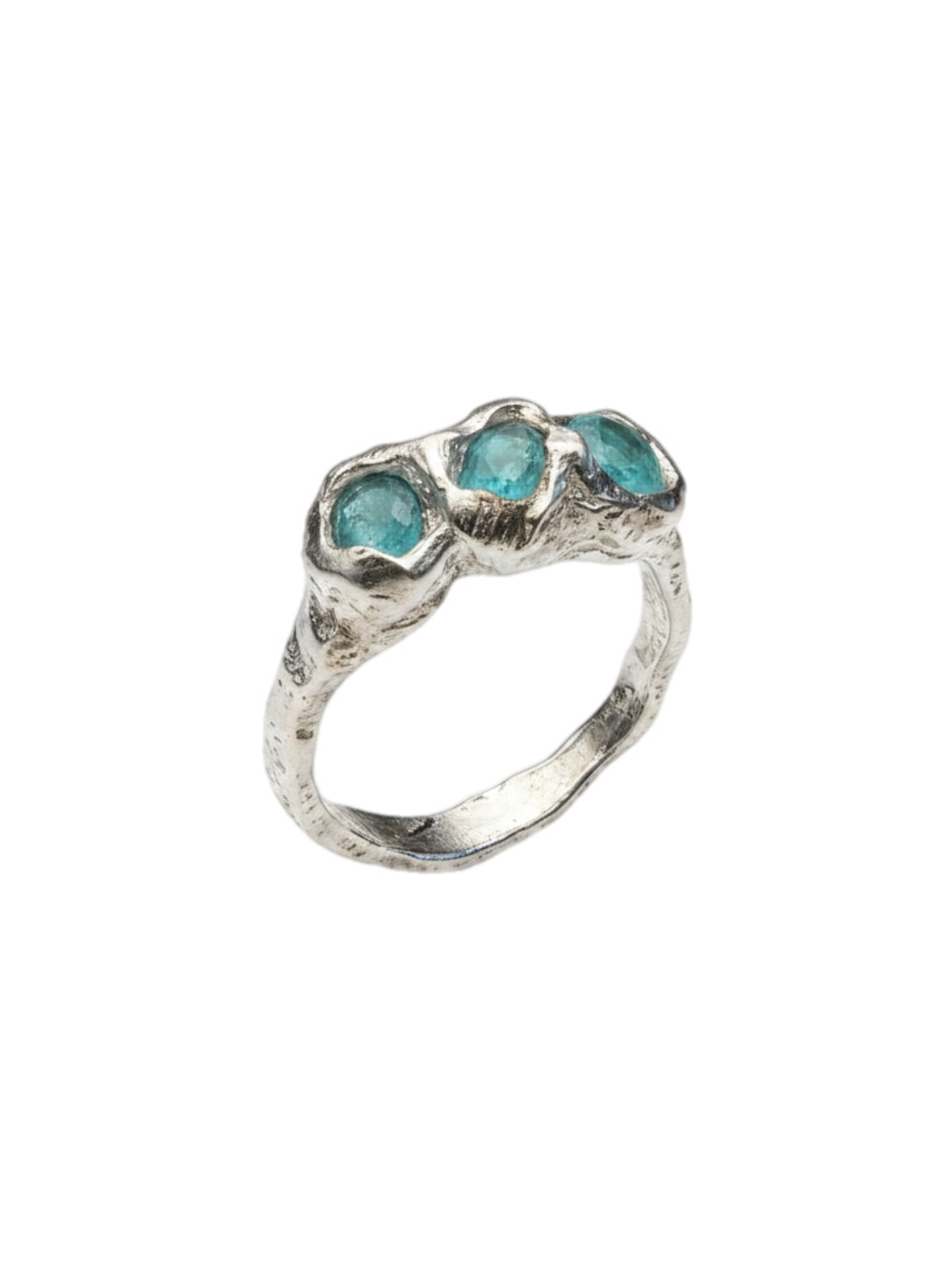 Apatita Ring — 925 silver ring with apatite, Camila D. Daneri