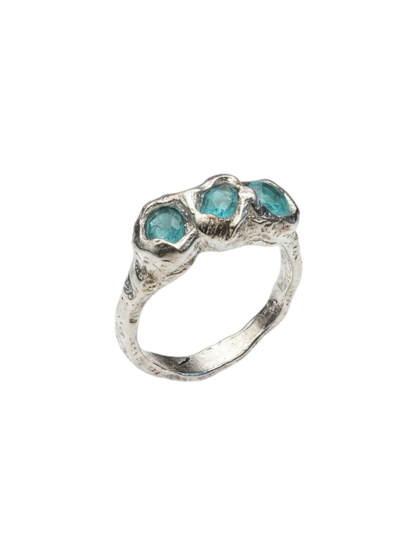Apatita Ring — 925 silver ring with apatite, Camila D. Daneri