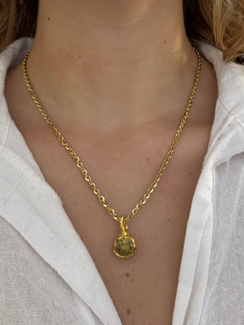 Green Gold Necklace