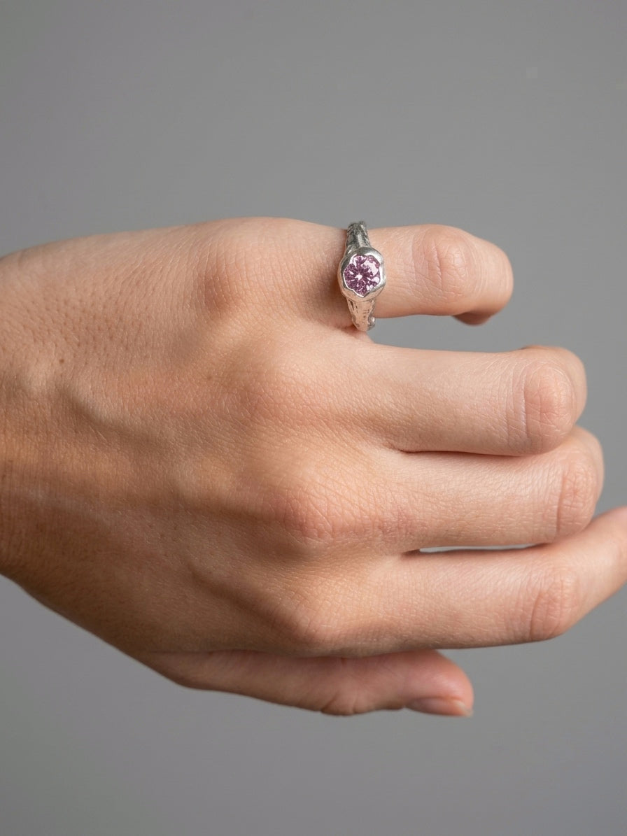 Pink Pinky Ring