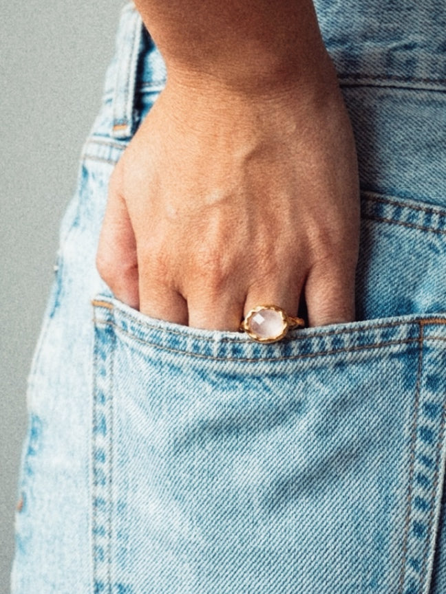 Quarzo Rosa Ring