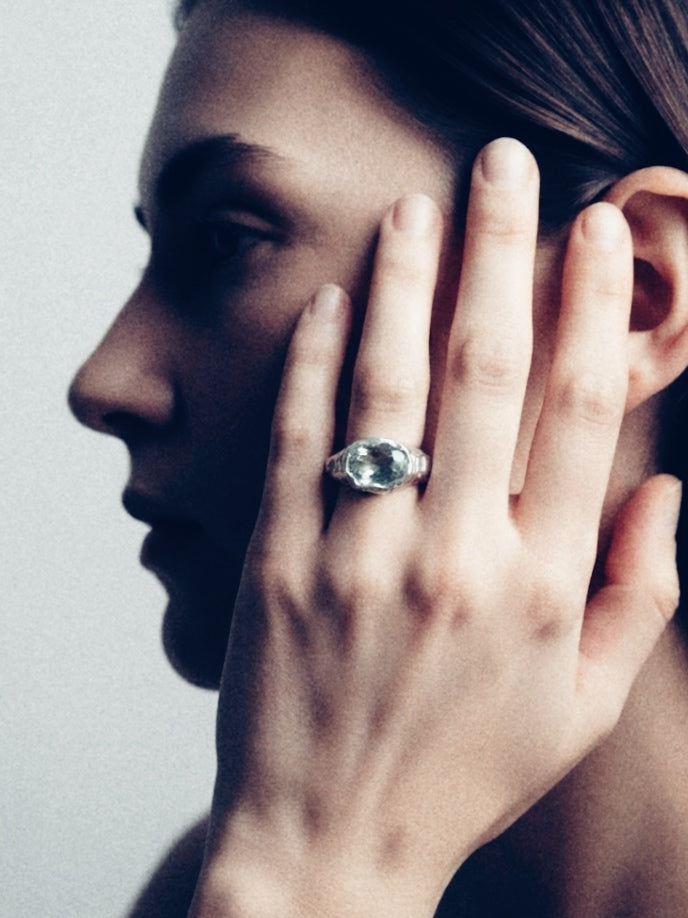Prasiolita Ring