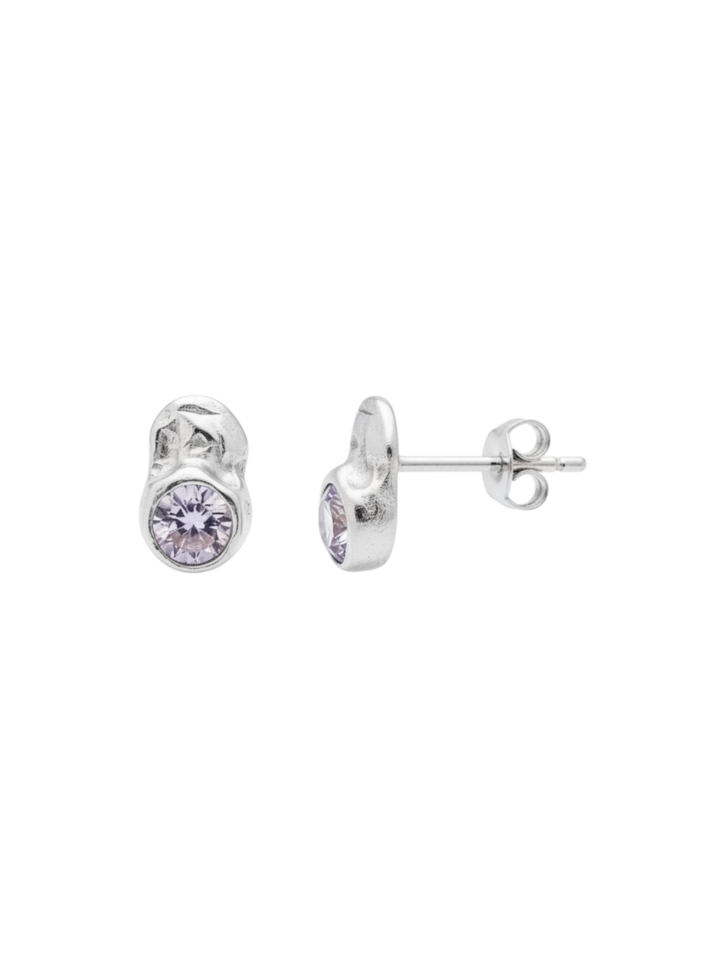 Amethyst Stud Earrings