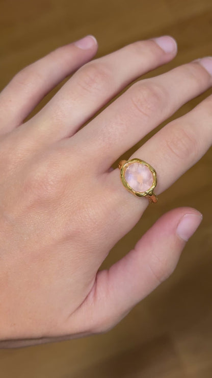 Quarzo Rosa Ring