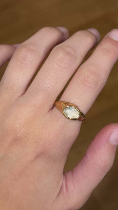 Prasiolita Ring